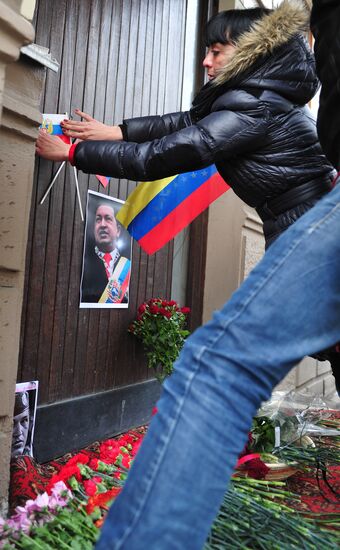 Mourning at Venezuelan Embassy in Moscow