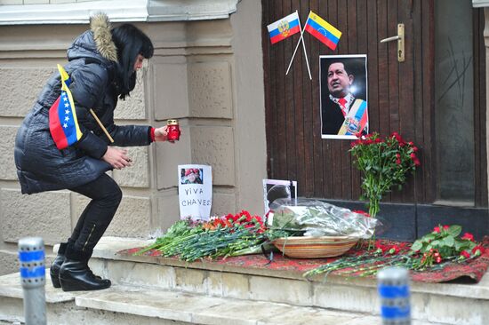 Mourning at Venezuelan Embassy in Moscow