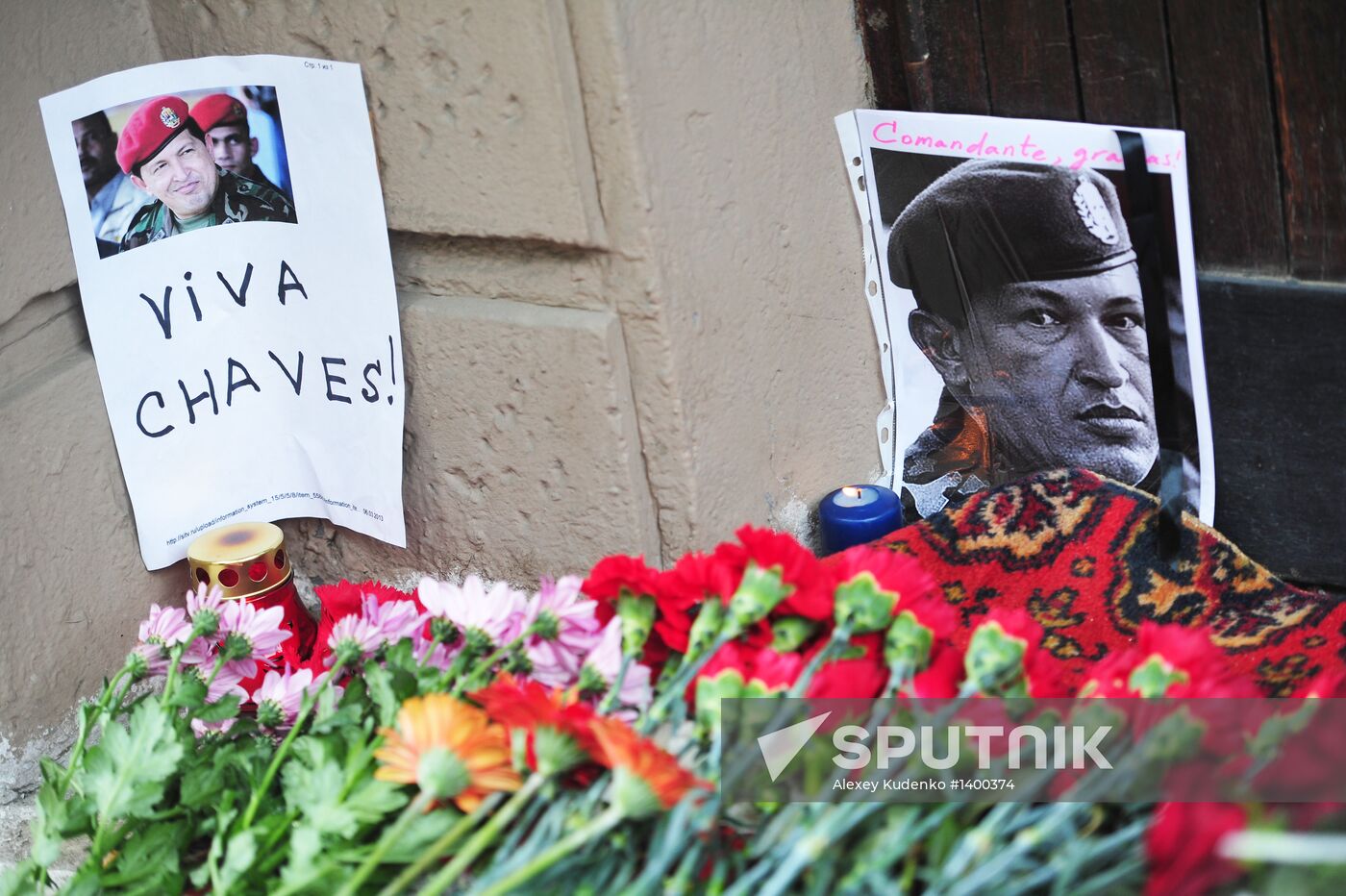 Mourning at Venezuelan Embassy in Moscow