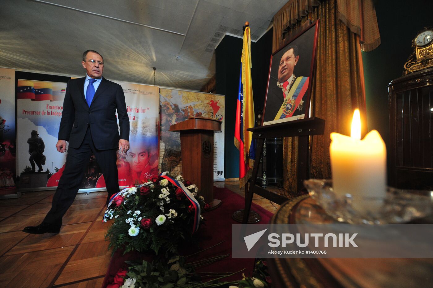 Mourning at Venezuelan Embassy in Moscow