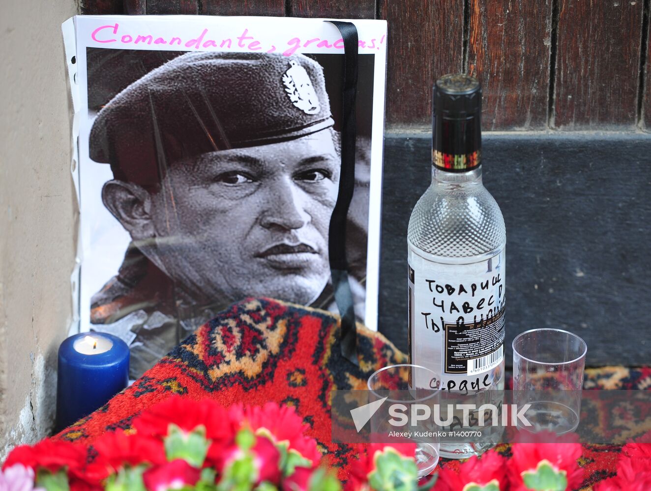 Mourning at Venezuelan Embassy in Moscow