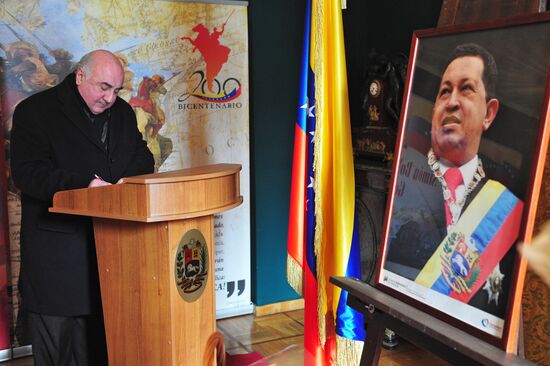 Mourning at Venezuelan Embassy in Moscow