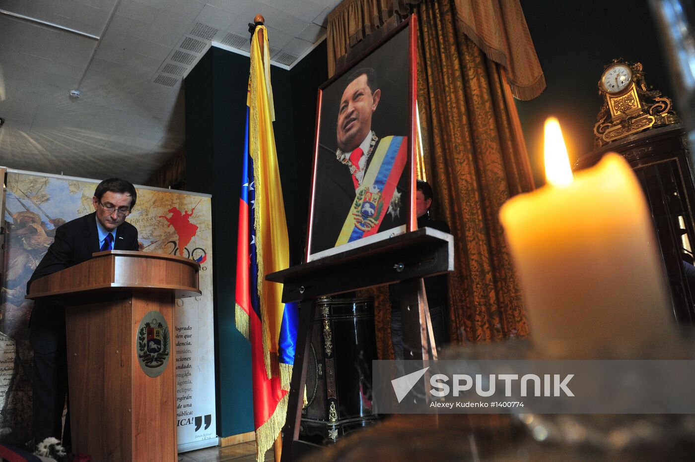 Mourning at Venezuelan Embassy in Moscow