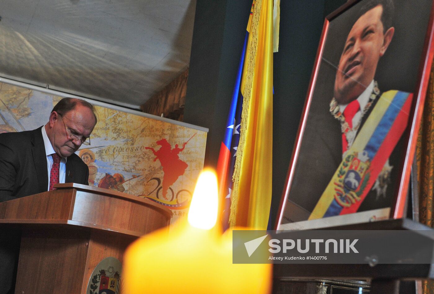 Mourning at Venezuelan Embassy in Moscow