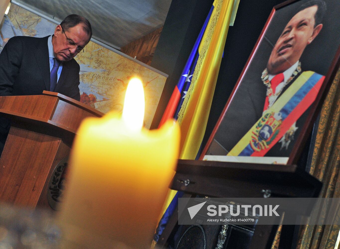 Mourning at Venezuelan Embassy in Moscow