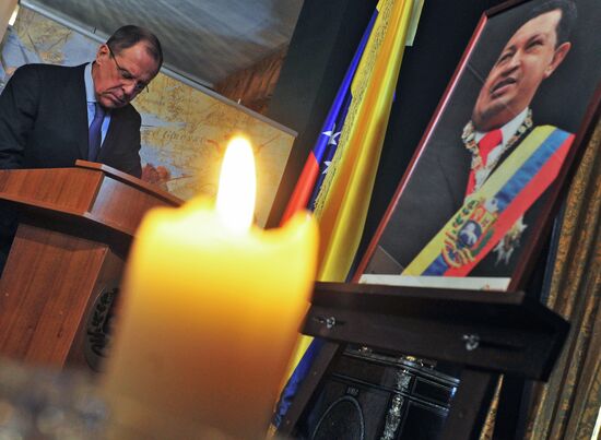 Mourning at Venezuelan Embassy in Moscow