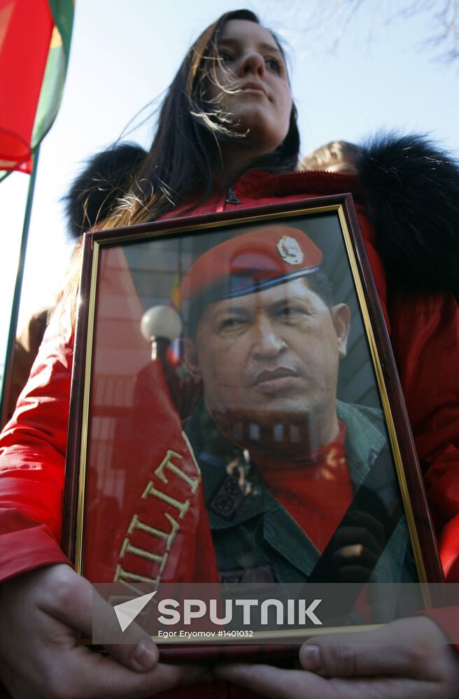 Mourning ceremonies at Venezuelan Embassy in Minsk