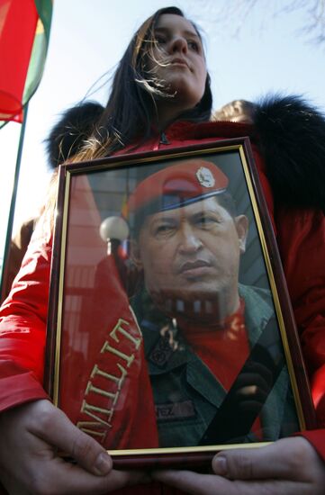 Mourning ceremonies at Venezuelan Embassy in Minsk