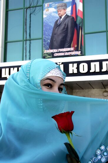 Flowers sold on the eve of International Women's Day