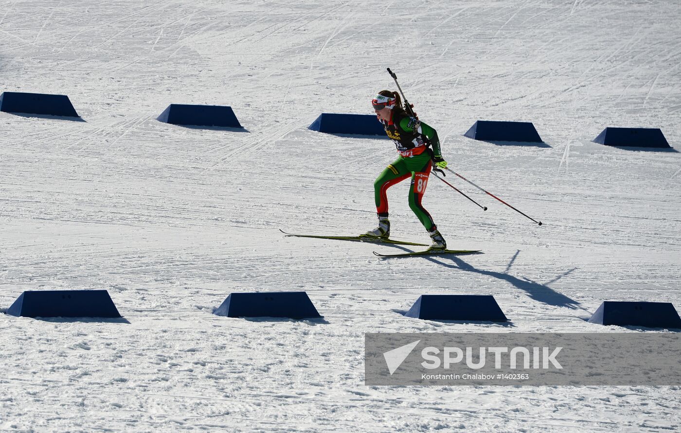 Biathlon World Cup. Stage 8. Women's individual race