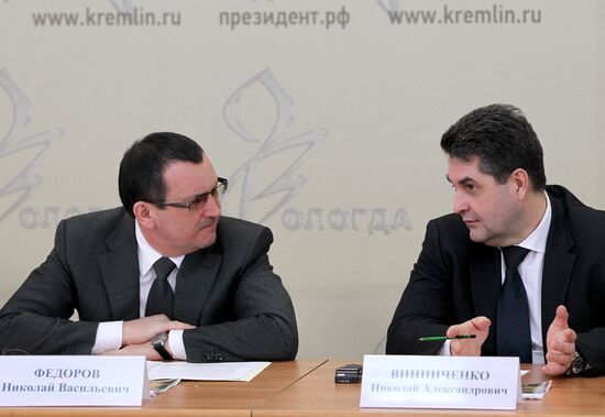 Vladimir Putin visits Northwestern Federal District