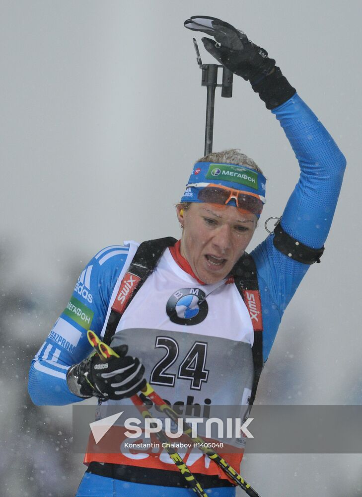 Biathlon. 8th stage of World Cup. Women's Sprint