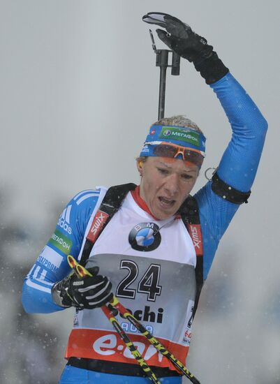 Biathlon. 8th stage of World Cup. Women's Sprint