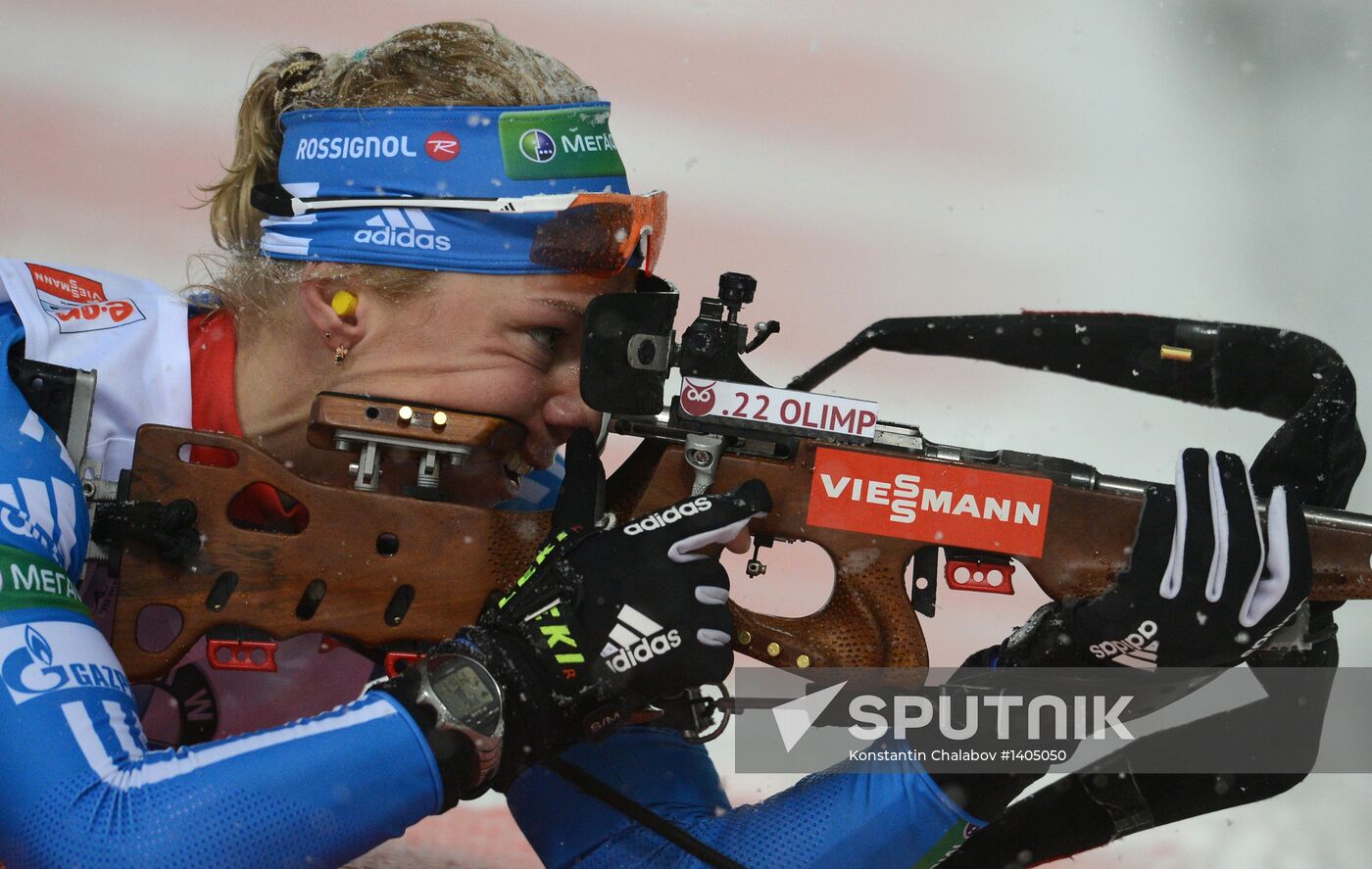 Biathlon. 8th stage of World Cup. Women's Sprint