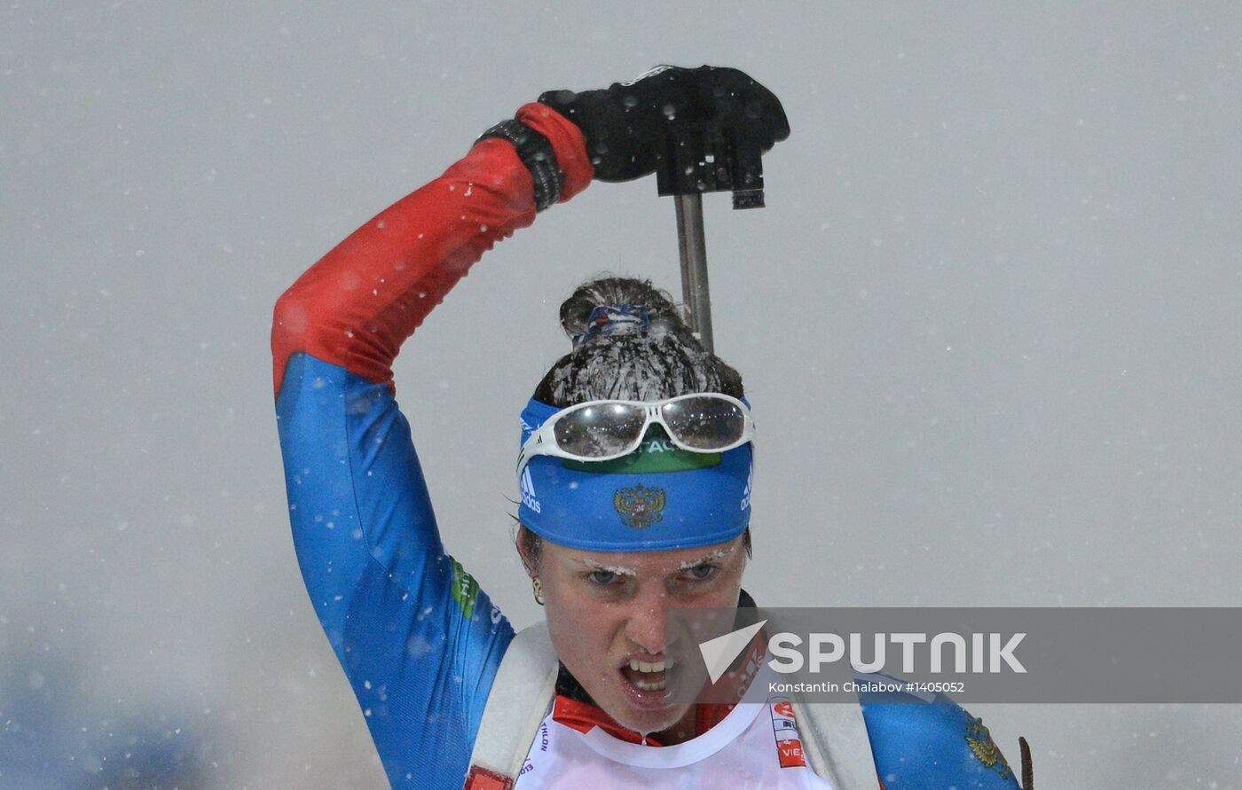 Biathlon. 8th stage of World Cup. Women's Sprint