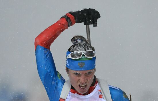 Biathlon. 8th stage of World Cup. Women's Sprint