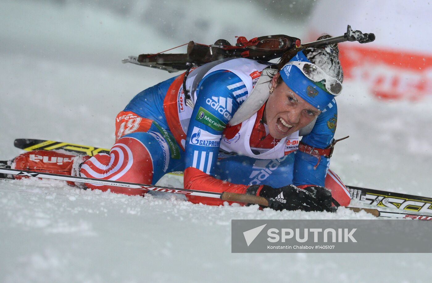 Biathlon. 8th stage of World Cup. Women's Sprint