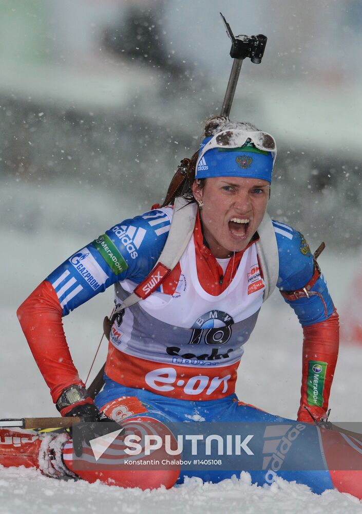 Biathlon. 8th stage of World Cup. Women's Sprint