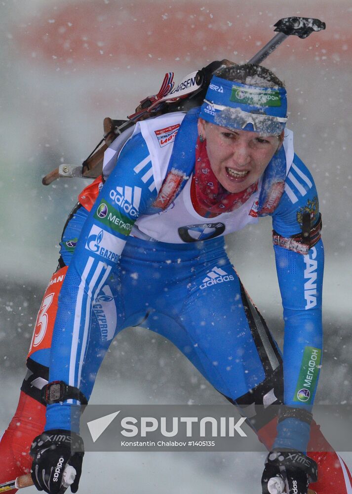 Biathlon. 8th stage of World Cup. Women's Sprint