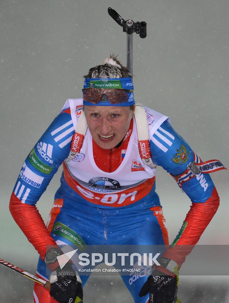 Biathlon. 8th stage of World Cup. Women's Sprint