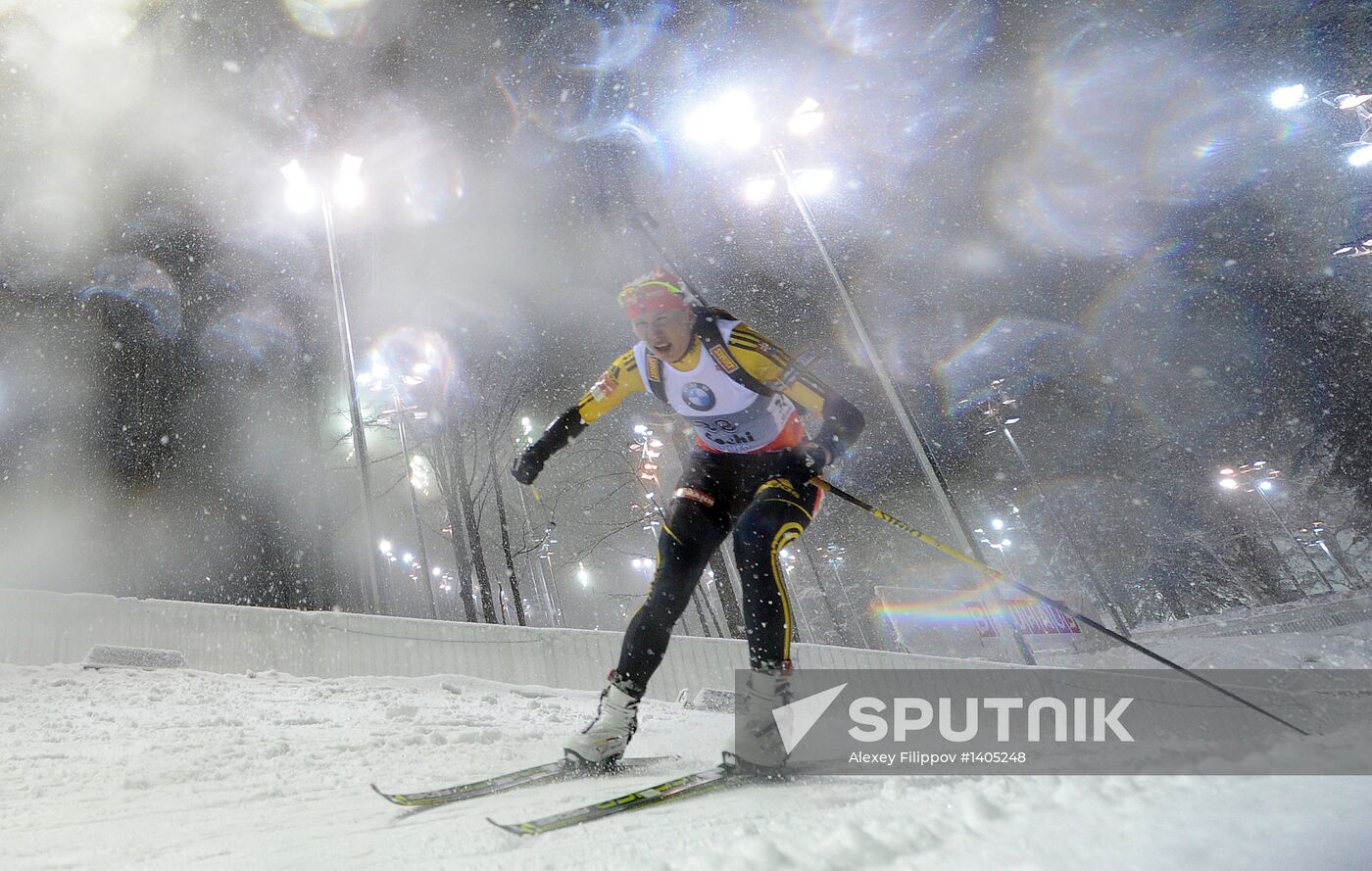 Biathlon. 8th stage of World Cup. Women's Sprint