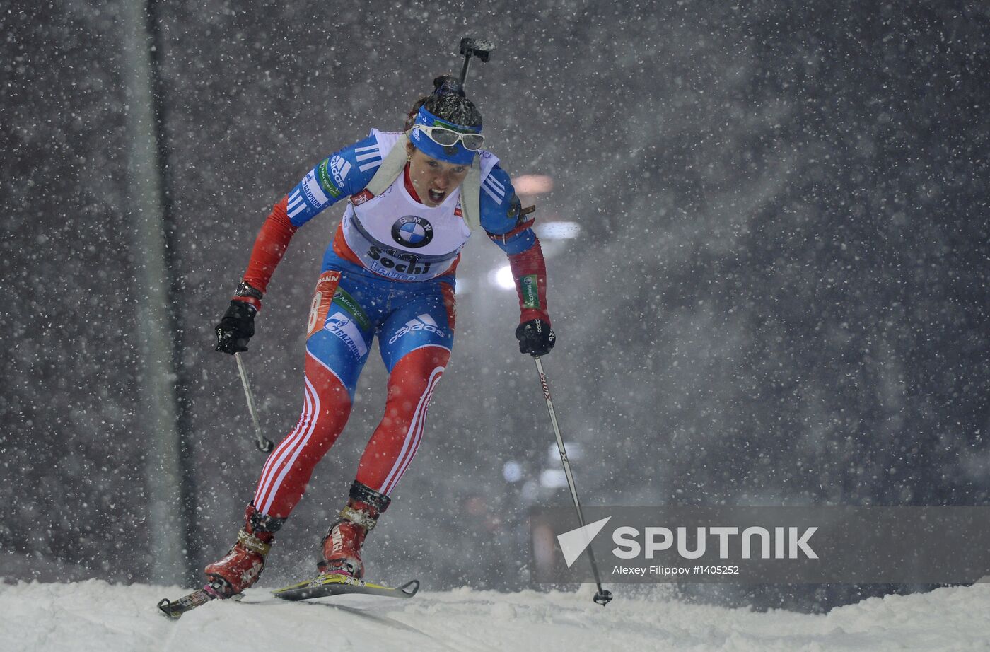 Biathlon. 8th stage of World Cup. Women's Sprint