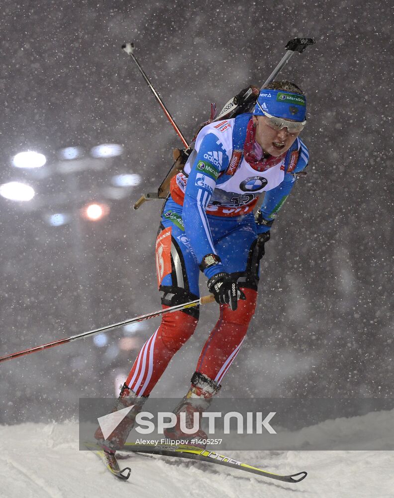 Biathlon. 8th stage of World Cup. Women's Sprint