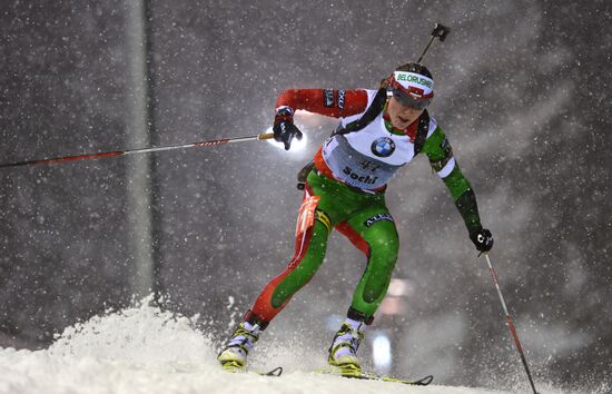 Biathlon. 8th stage of World Cup. Women's Sprint