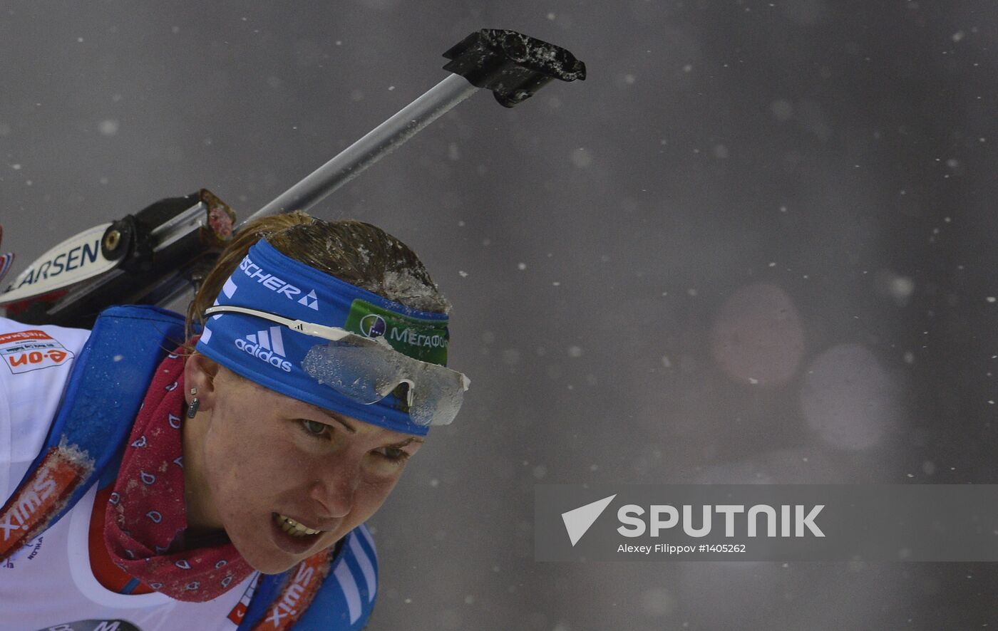 Biathlon. 8th stage of World Cup. Women's Sprint