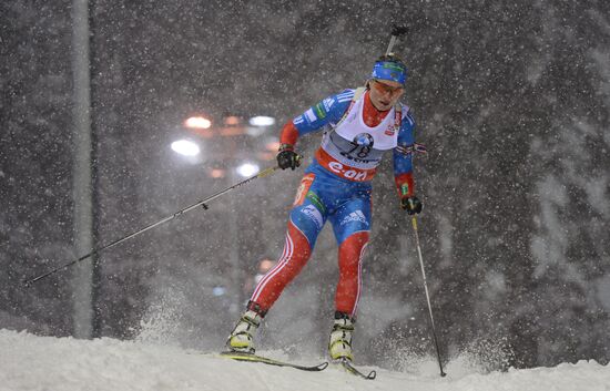 Biathlon. 8th stage of World Cup. Women's Sprint