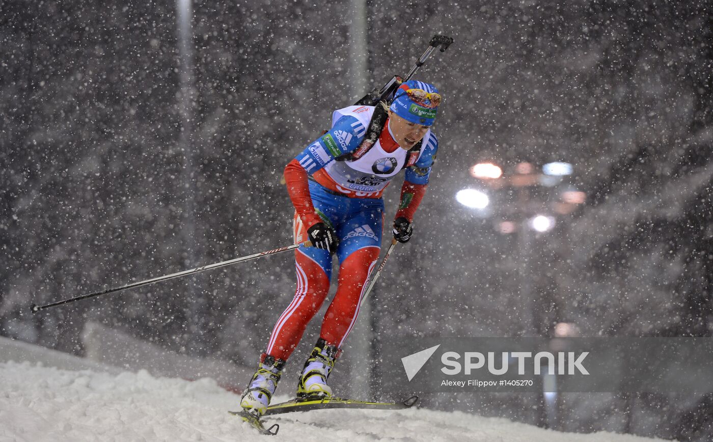 Biathlon. 8th stage of World Cup. Women's Sprint