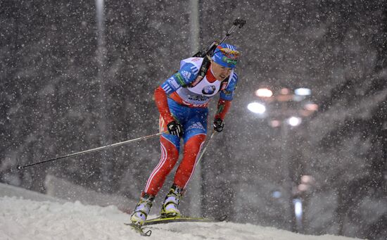 Biathlon. 8th stage of World Cup. Women's Sprint