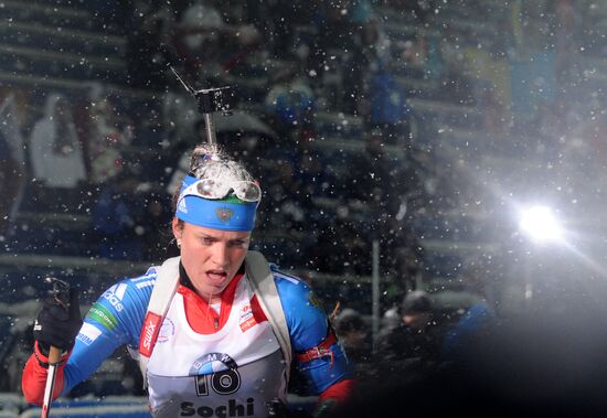 Biathlon. 8th stage of World Cup. Women's Sprint