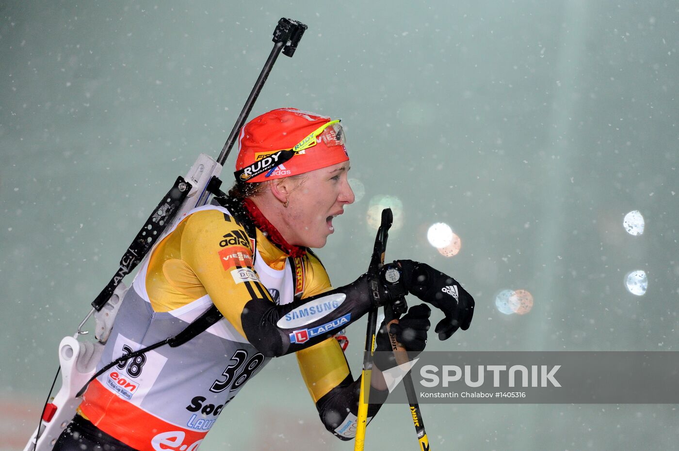 Biathlon. 8th stage of World Cup. Women's Sprint