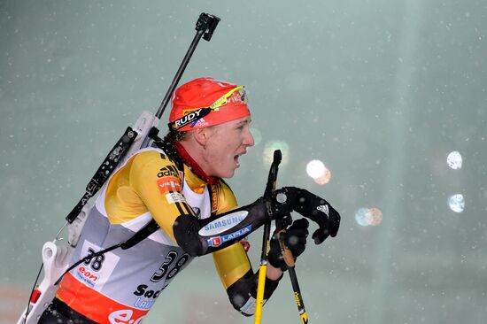 Biathlon. 8th stage of World Cup. Women's Sprint