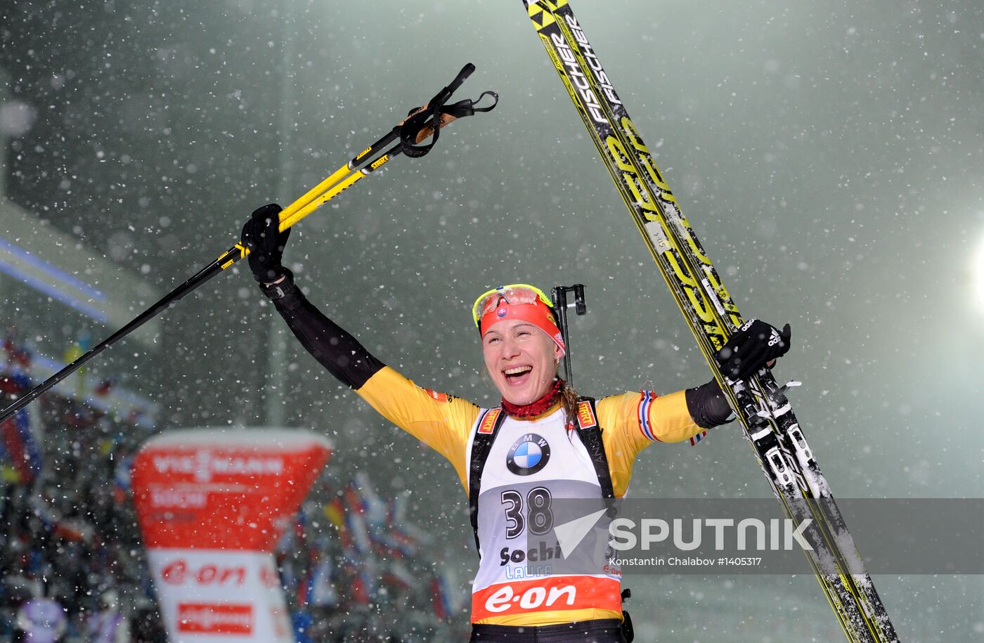 Biathlon. 8th stage of World Cup. Women's Sprint