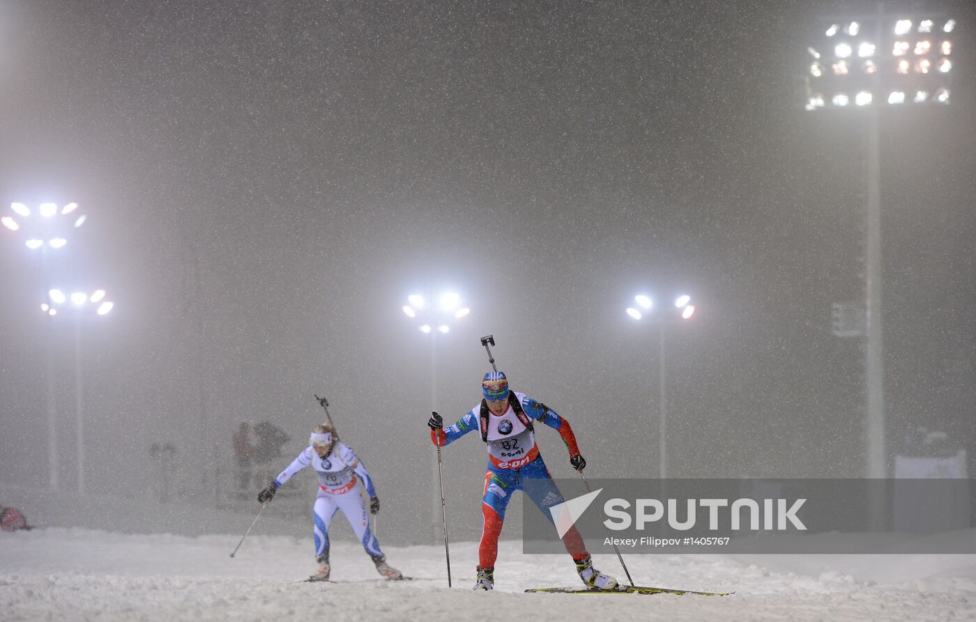 Biathlon. 8th stage of World Cup. Women's Sprint