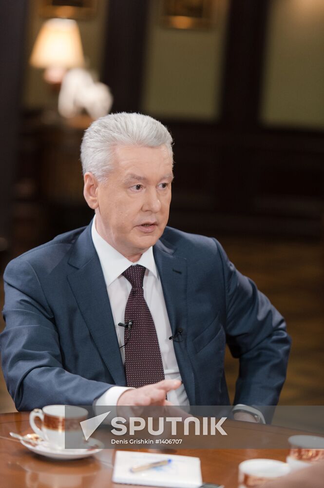 S.Sobyanin gives interview to newspaper Vedomosti