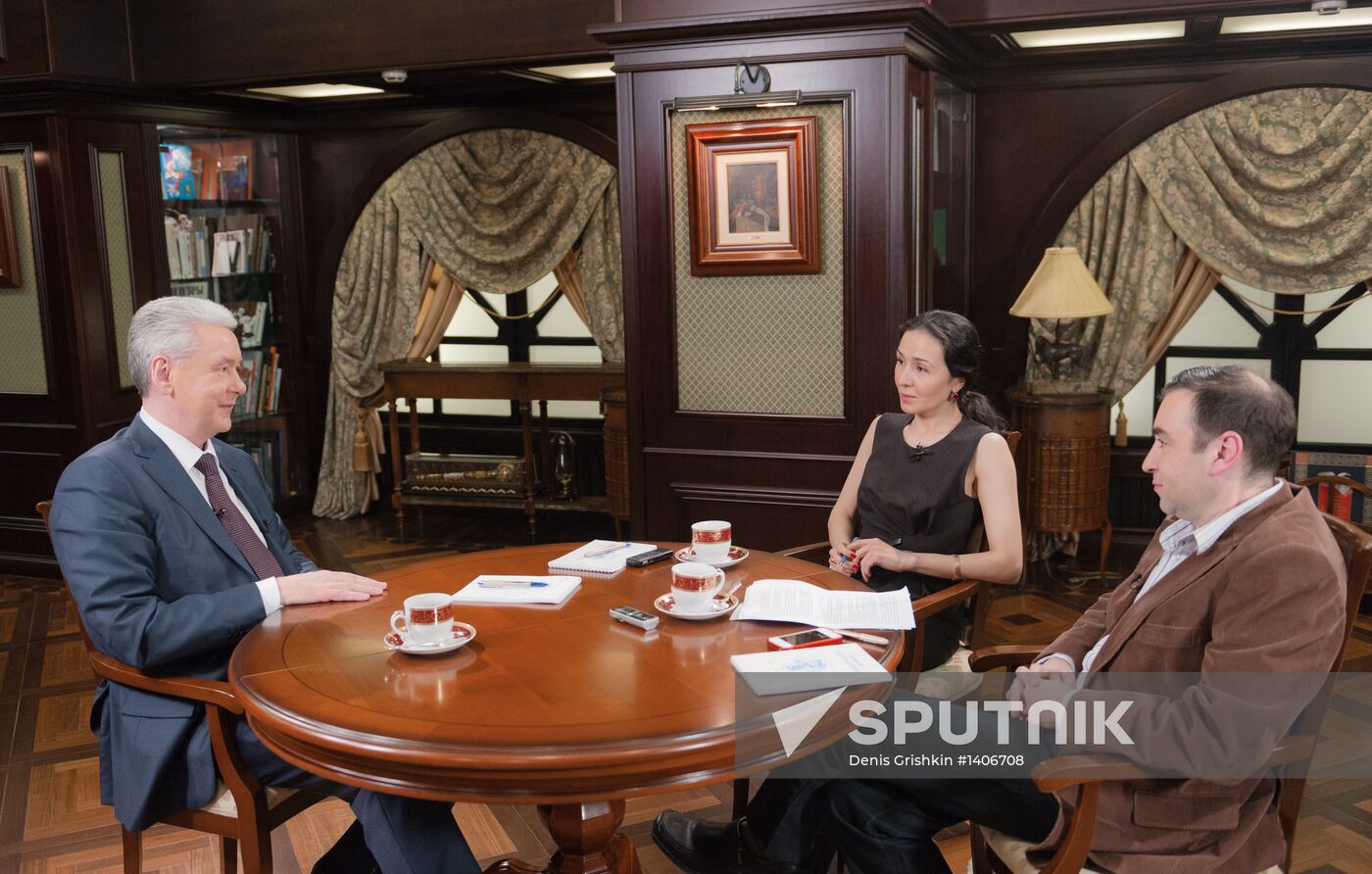 S.Sobyanin gives interview to newspaper Vedomosti