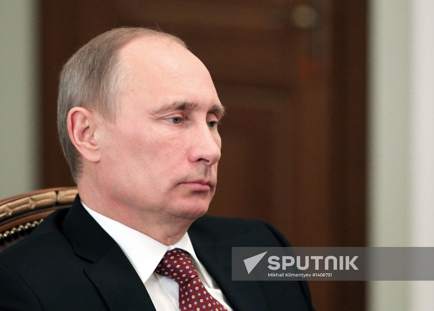 Russian President Vladimir Putin meets with Viktor Ivanov