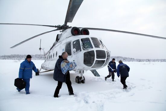 Air ambulance in Arkhangelsk region