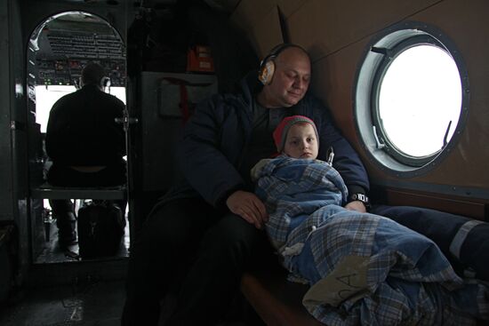 Air ambulance in Arkhangelsk region