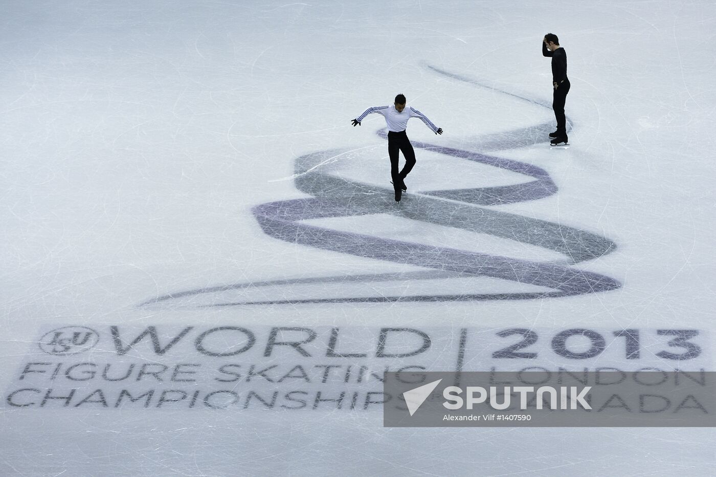 World Figure Skating Championships. Training sessions