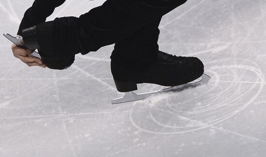 World Figure Skating Championships. Training sessions