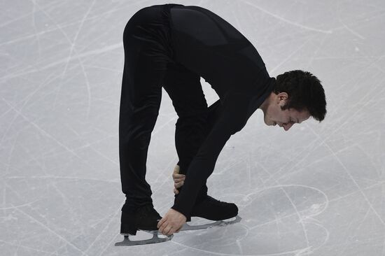 World Figure Skating Championships. Training sessions