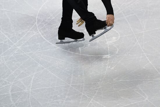 World Figure Skating Championships. Training sessions