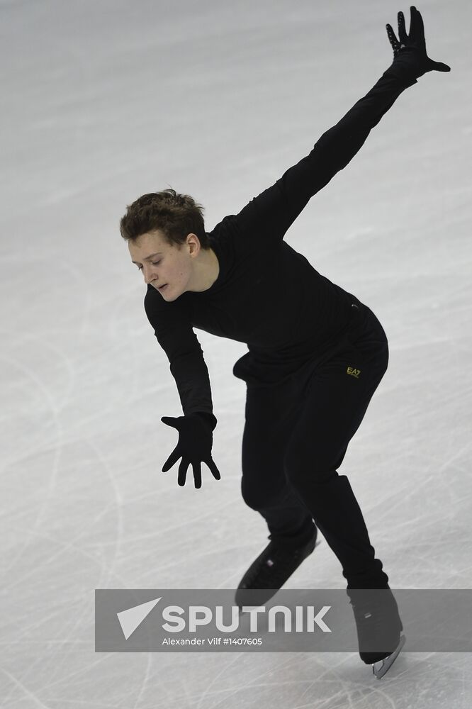 World Figure Skating Championships. Training sessions