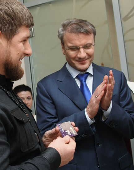 German Gref opens new Sberbank office in Grozny