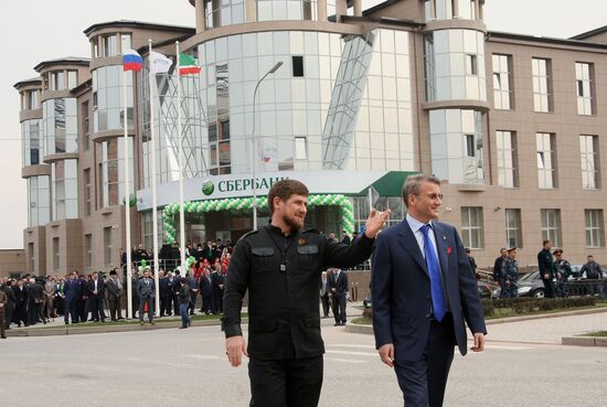 German Gref opens new Sberbank office in Grozny