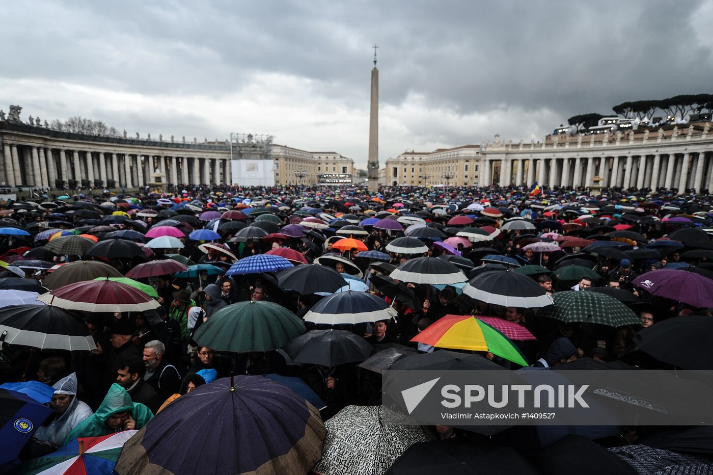 Black smoke rises from Sistine Chapel in Vatican City